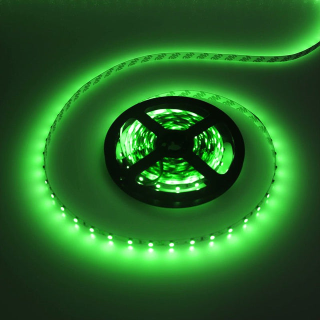 LEDstrip groen | 12V DC - 4,8W - 60 LED's/m | binnenshuis IP20 | 5 meter | dimbaar - LEDPLANET.NL