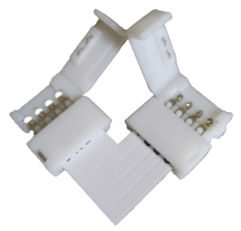 LEDstrip RGB | connector 10mm haaks | binnenshuis IP20 | 5 - 24V - LEDPLANET.NL