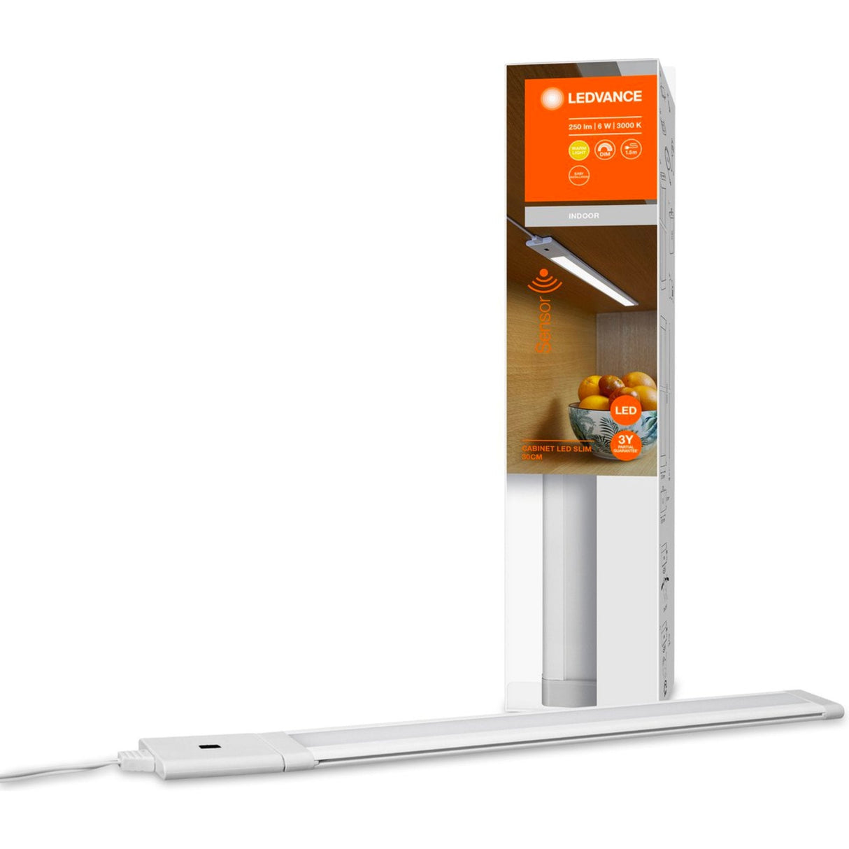 LEDVance LED-Schrankbeleuchtung mit Schwenksensor 30 cm – Komplettset – Dimmbar