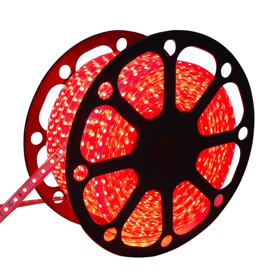 Lichtslang rood | 230V AC - 7W - 60 LED's/m | sproeidicht IP65 | 50 meter - LEDPLANET.NL