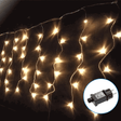 Aigostar lichtslinger ijspegel warmwit kerst met sprankelende LED-lampen voor sfeervolle decoratie