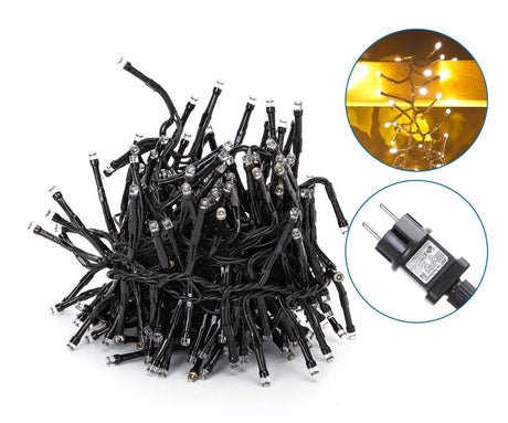 Aigostar lichtsnoer warm wit 10 meter met energiezuinige LED-lampen voor sfeervolle verlichting