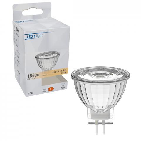 Langlebige LED-Lampe GU4 - MR11 - Warmweißes Licht - 2 W ersetzt 20 W