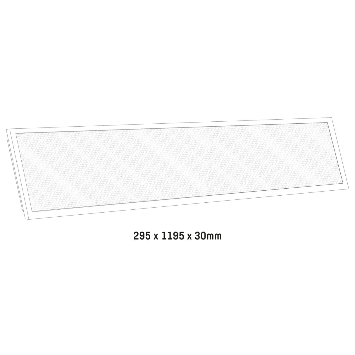 LongLife LED Panel 30 x 120 cm - Lichtfarbe dimmbar von warm- bis kaltweiß - 130 lm/w