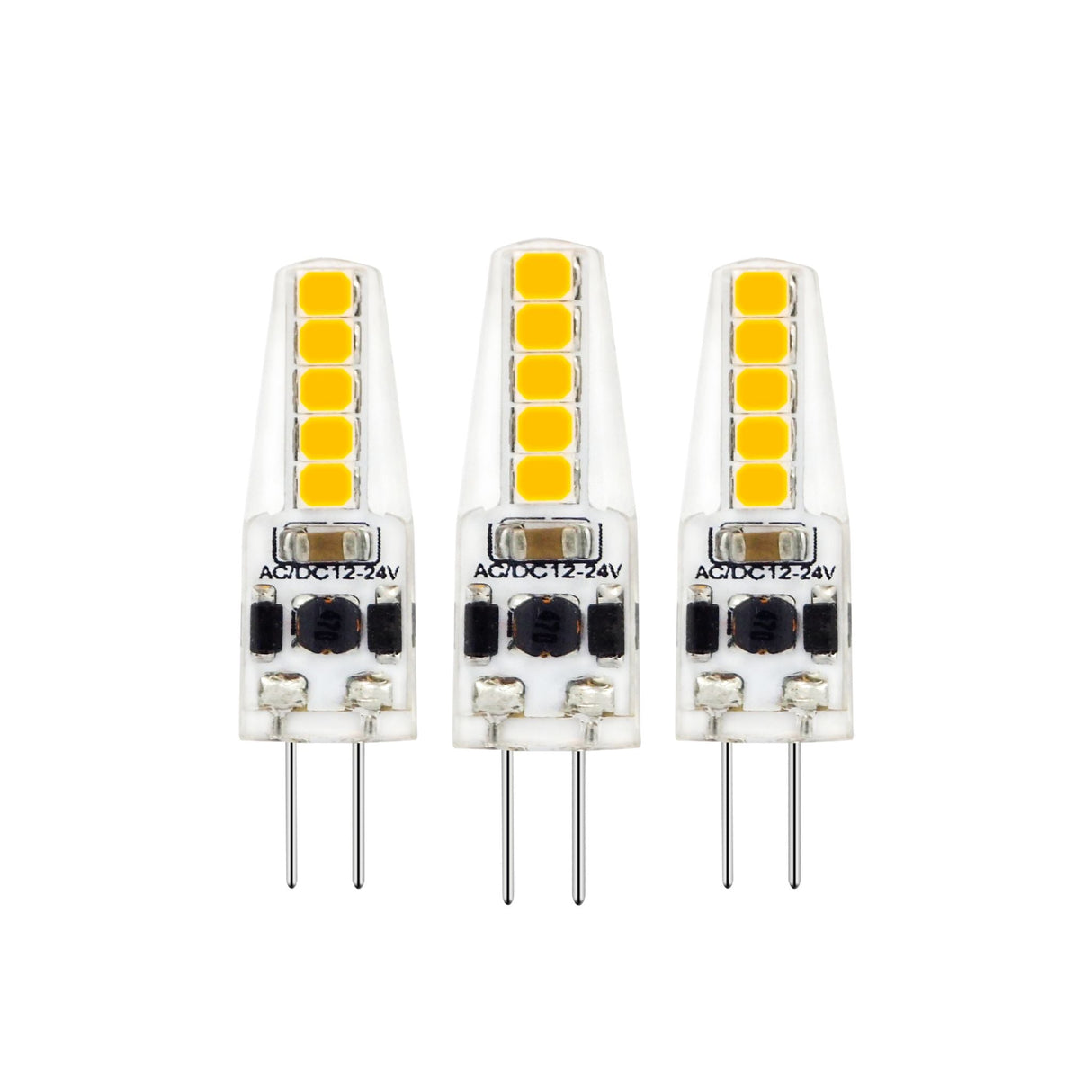 LED Capsule G4 185 lumens - 1.8W - Warm white 2700K - 12V - Dimmable - IP20 - Pack of 3