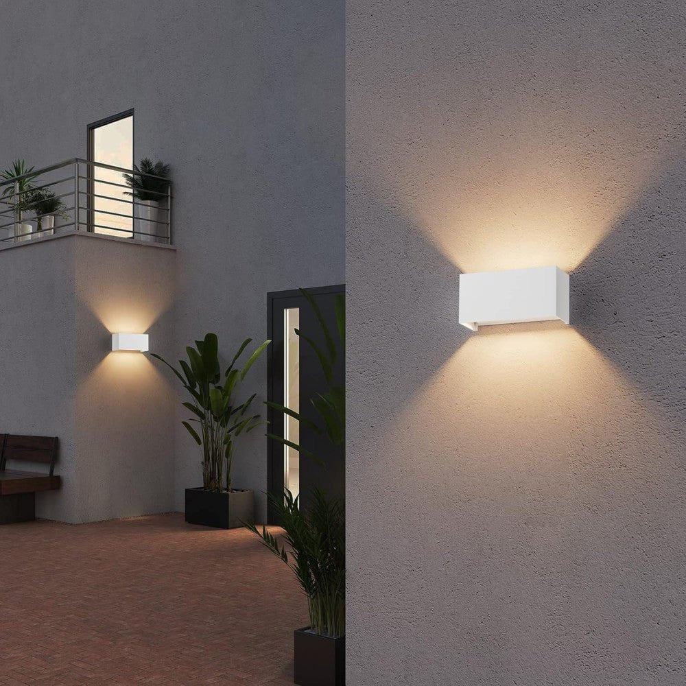 Lumo Recta Weiß - Wandleuchte ohne Lichtquelle - Exkl. 2xG9 - IP65