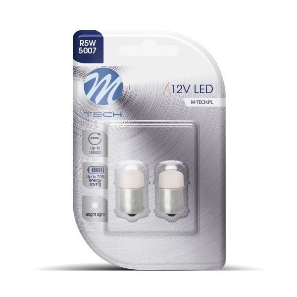 M-TECH BA15S auto LED lamp R5W 5007 met langdurige helderheid en energiebesparing