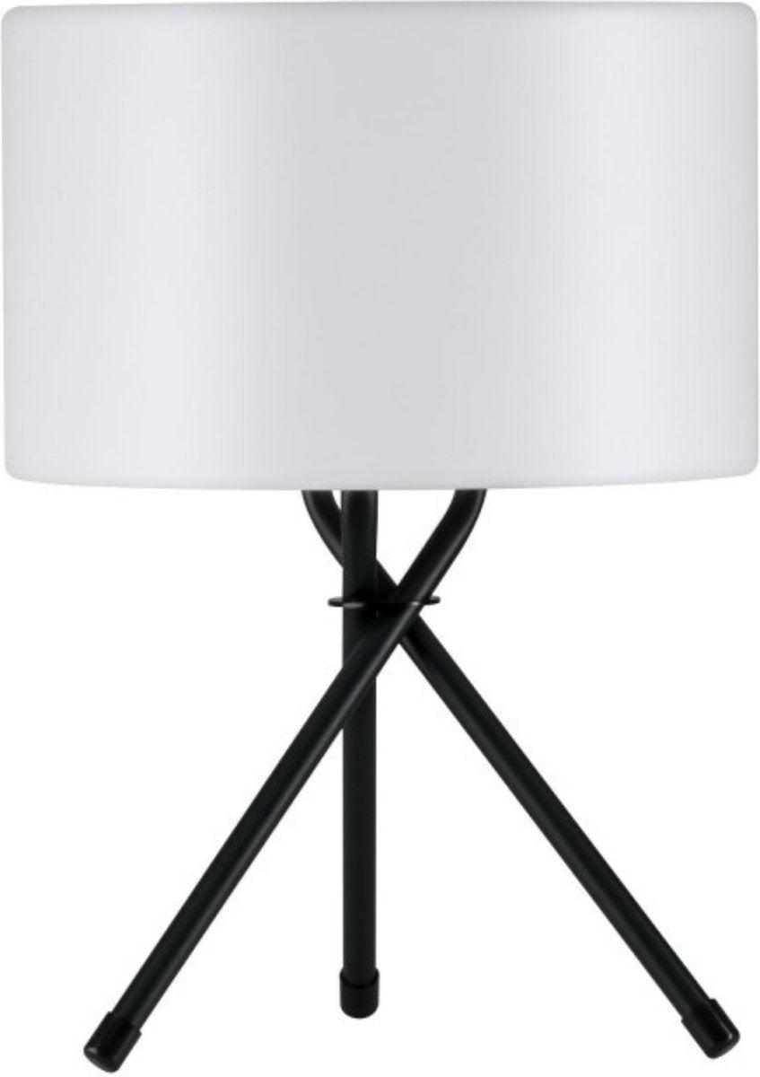Moderne Designer-LED-Tischleuchte – wiederaufladbar & kabellos – für den Innen- und Außenbereich geeignet – Weiß