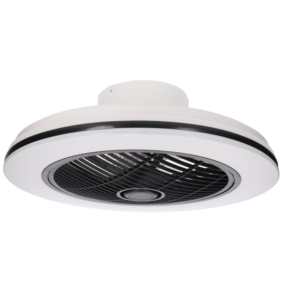 Moderner 3D-Deckenventilator mit Beleuchtung 50cm - Dimmen und Lichtfarbeinstellung per Fernbedienung - Mit Sommer- und Wintermodus und Timerfunktion