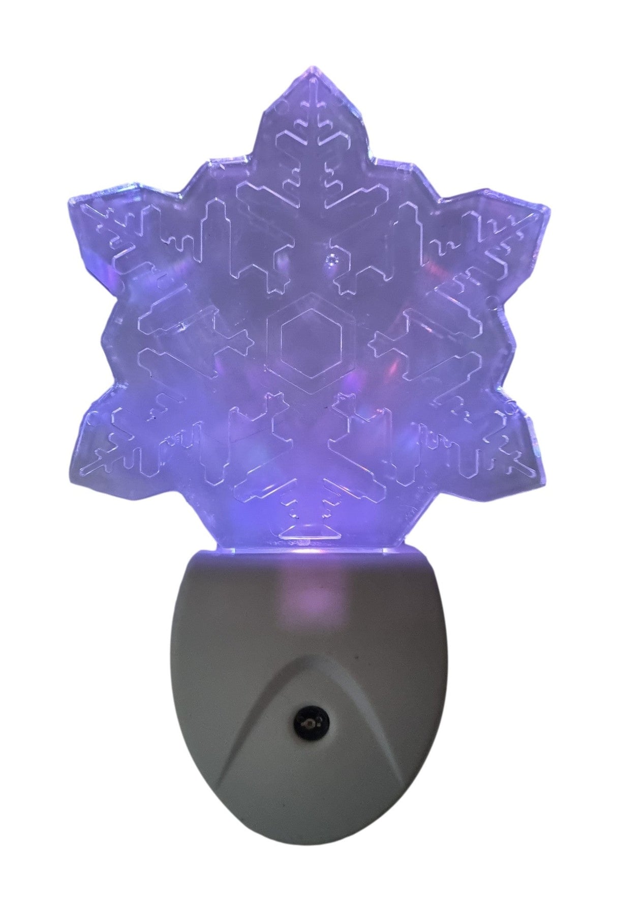 Nachtlampje RGB sneeuwvlok | dagnachtsensor | 7 kleuren licht 0.5W - LEDPLANET.NL
