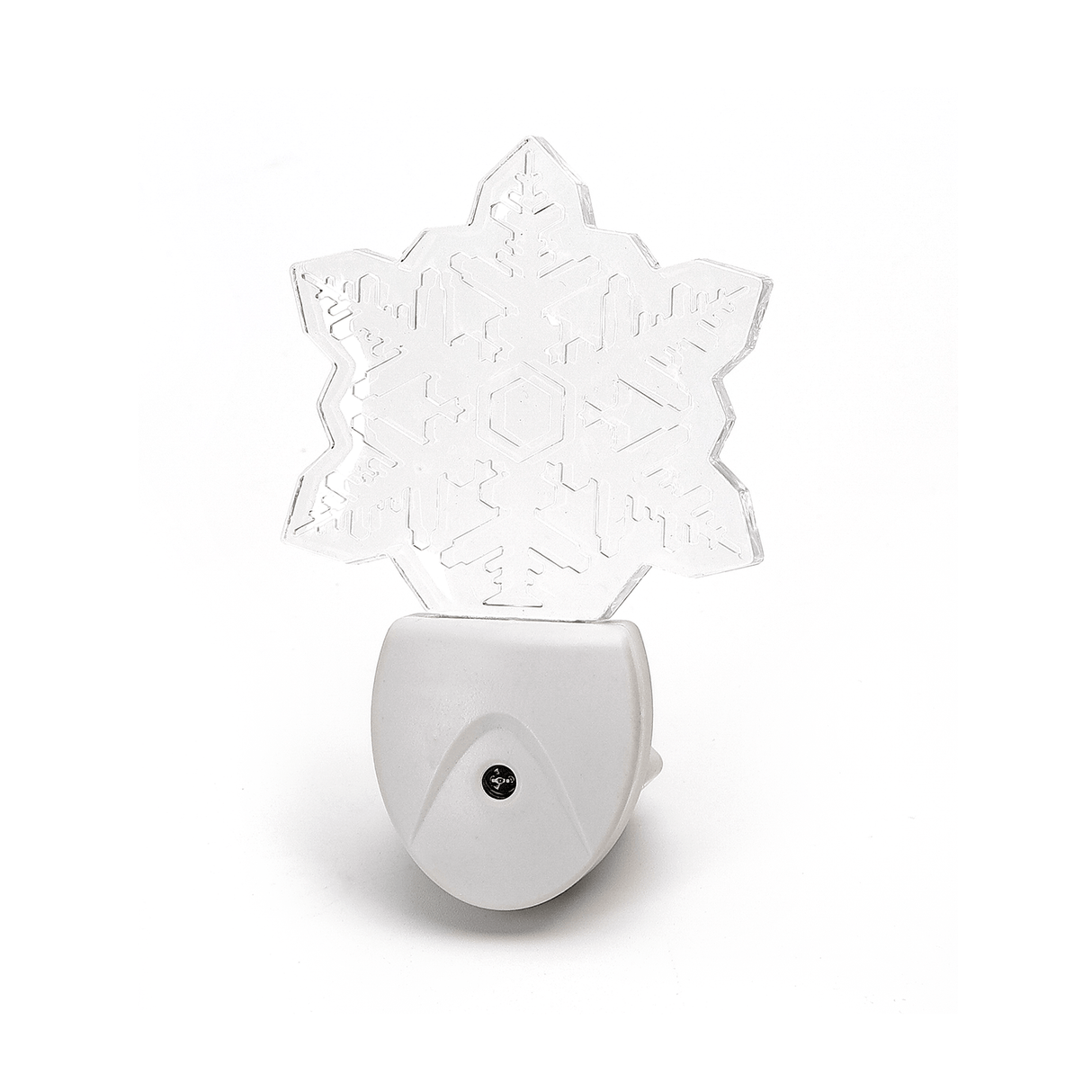 Nachtlampje RGB sneeuwvlok | dagnachtsensor | 7 kleuren licht 0.5W - LEDPLANET.NL