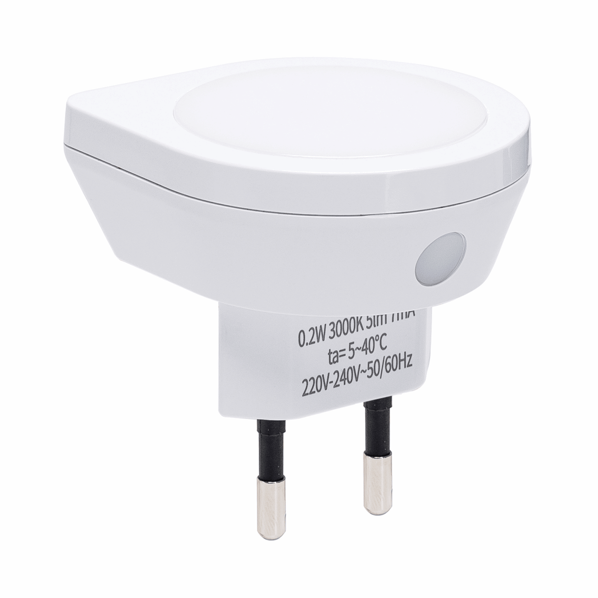 Nachtlampje rond warmwit | dagnachtsensor | 3000K - 0.2 Watt - 5 Lumen - 230V - LEDPLANET.NL