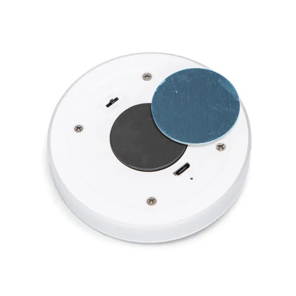 Nachtlampje warmwit/daglichtwit oplaadbaar - rond | dag/nacht - & bewegingssensor | 3000K/6500K ~ 12 Lumen 0.5 Watt - LEDPLANET.NL