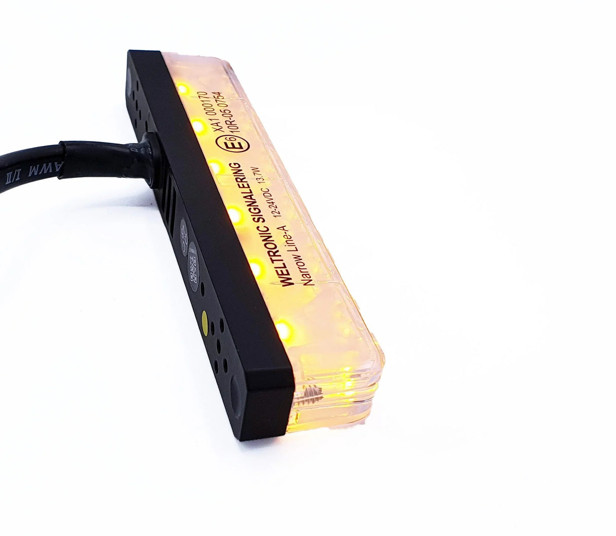 Schmallinie, 6 LED, vertikale Montage – Bernstein