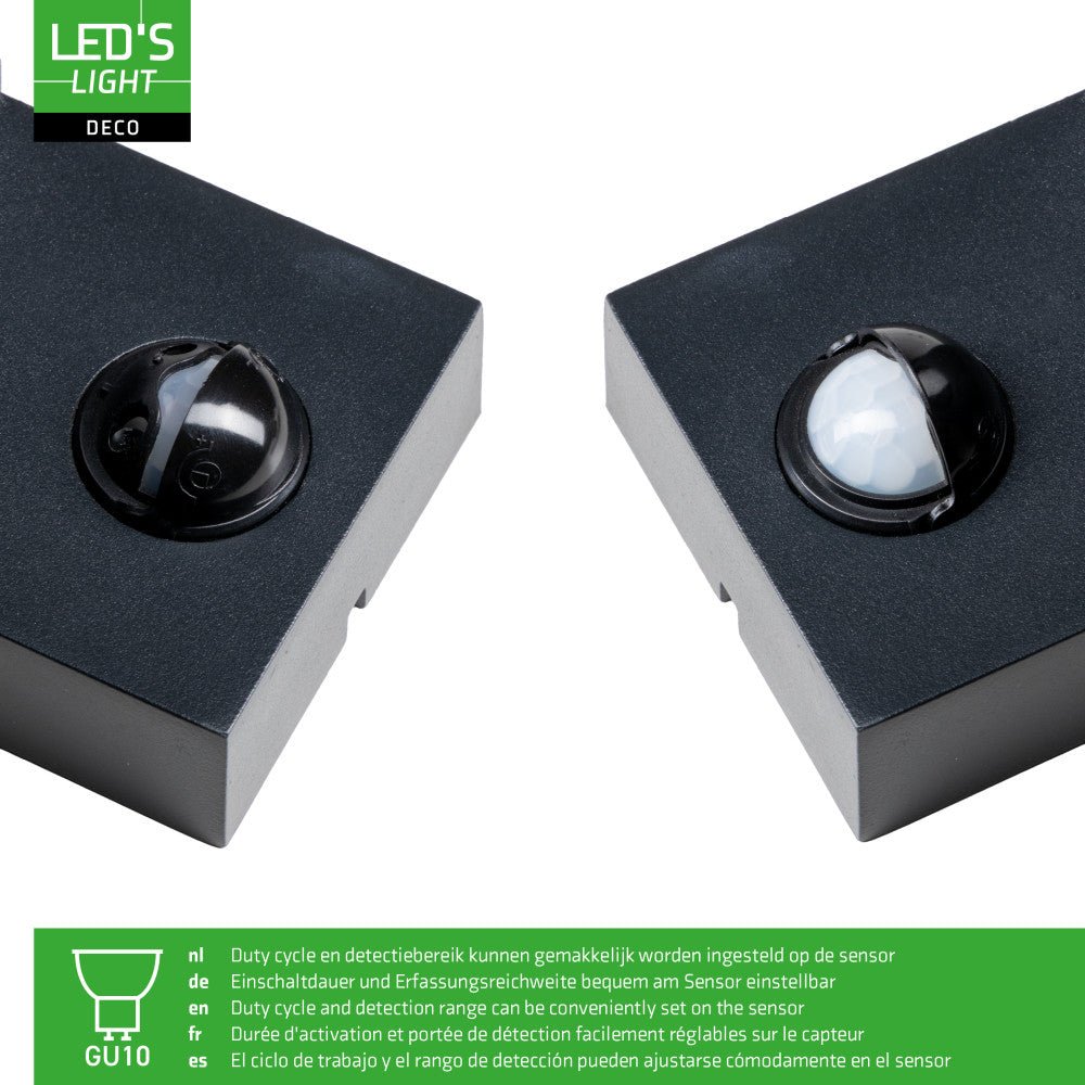 NØRD Down Sensor - Aluminum - 1xGU10 - Black - IP44