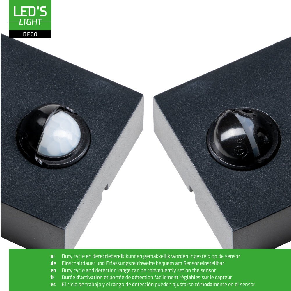 NØRD Up&Down Sensor - Aluminum - Wall Mount - 2xGU10 - Black
