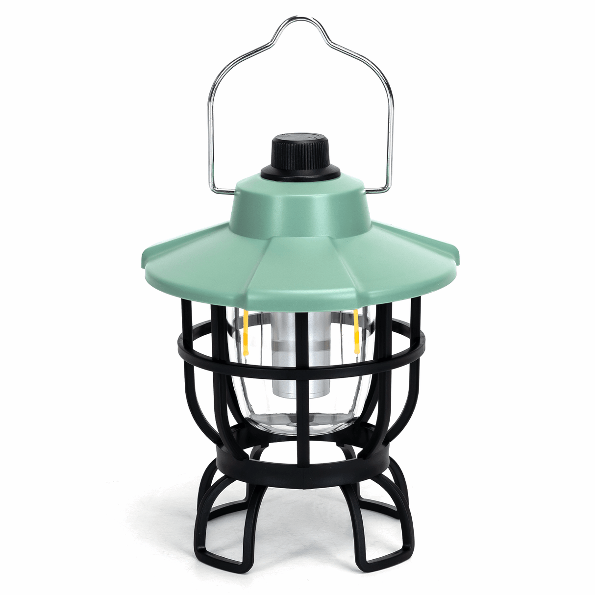Aigostar oplaadbare LED campinglamp in groene kleur met handvat voor buitengebruik