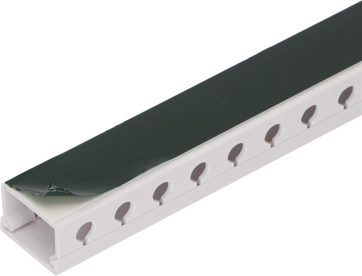 OrgaNice Kabelkanal-Set – Selbstklebender Organizer für Schreibtisch & Fernseher – Weiß