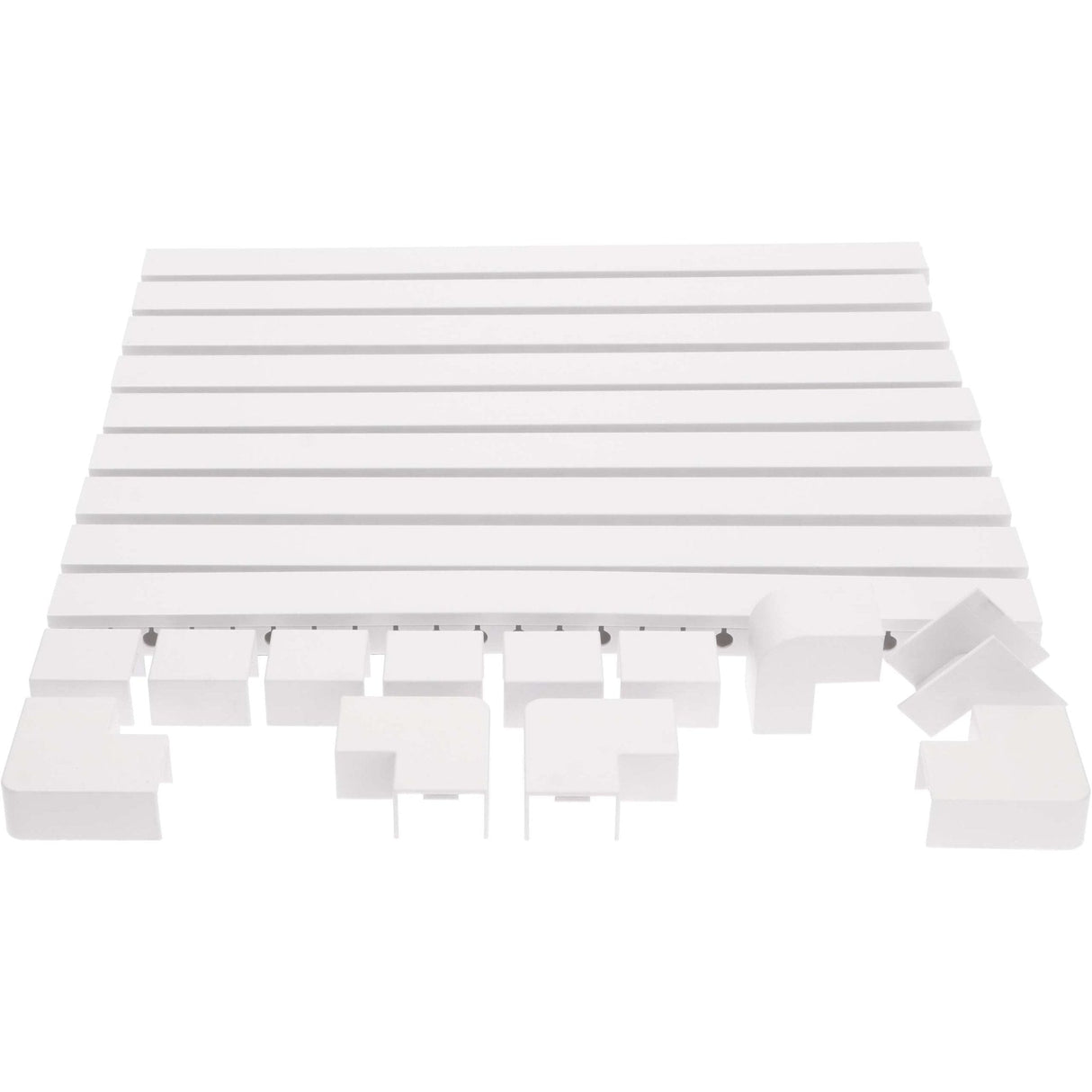 OrgaNice Kabelkanal-Set – Selbstklebender Organizer für Schreibtisch & Fernseher – Weiß