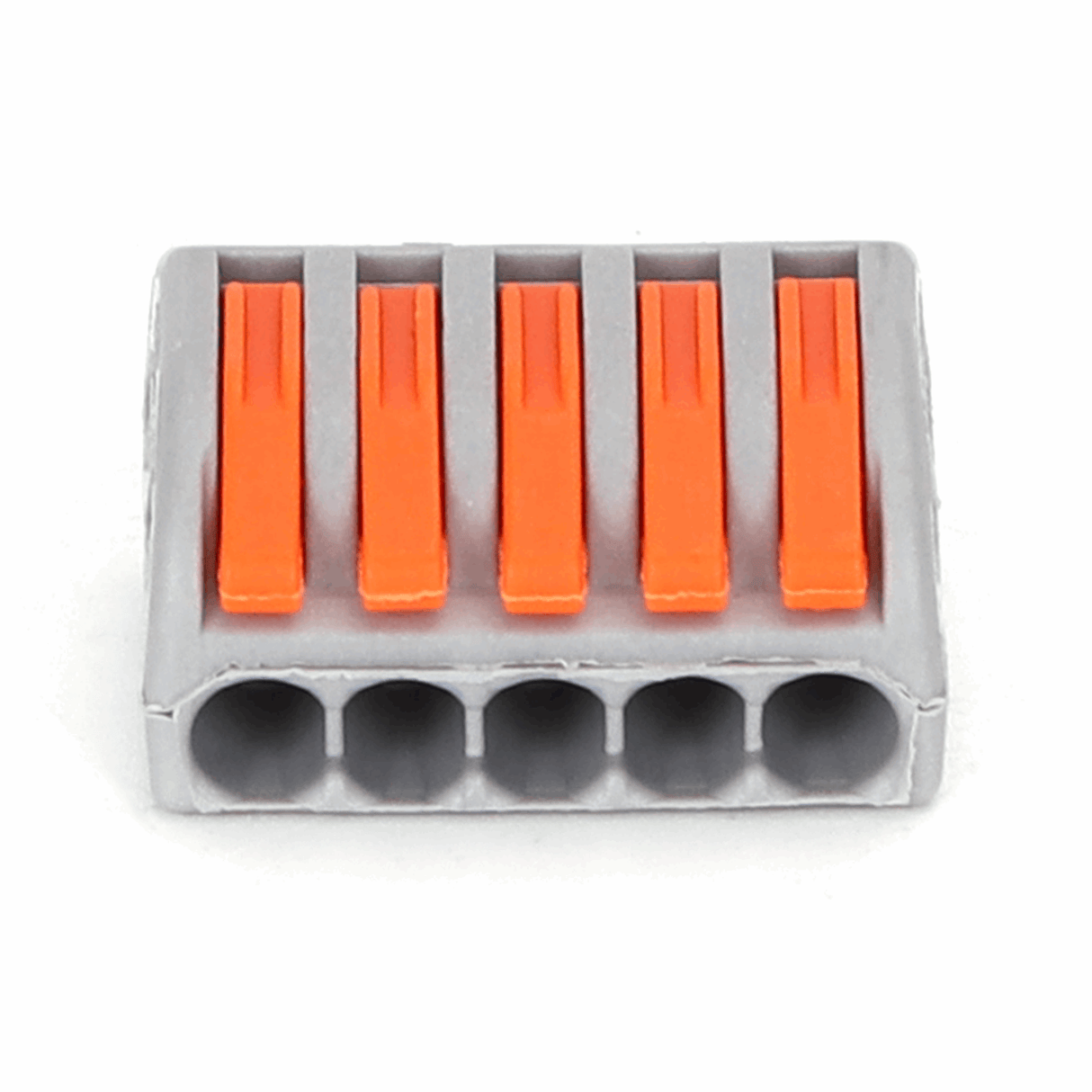 PCT - 215 lasklem 2 stuks - 5 - voudige verbindingsklem 0.08 - 2.5mm² | IP20 hersluitbaar - LEDPLANET.NL