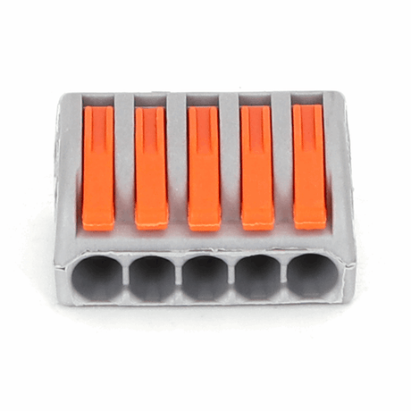 PCT - 215 lasklem 2 stuks - 5 - voudige verbindingsklem 0.08 - 2.5mm² | IP20 hersluitbaar - LEDPLANET.NL