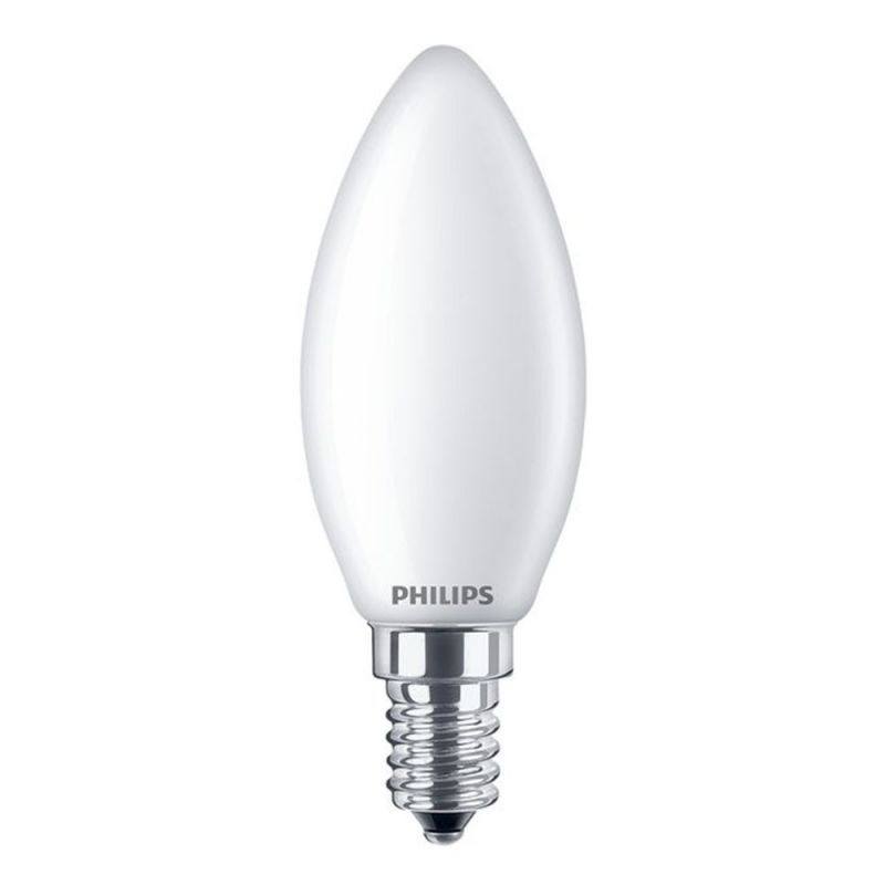 LED-Kerzenlampe E14, tageslichtweiß 6500K – 5,5W – mattiertes Glas