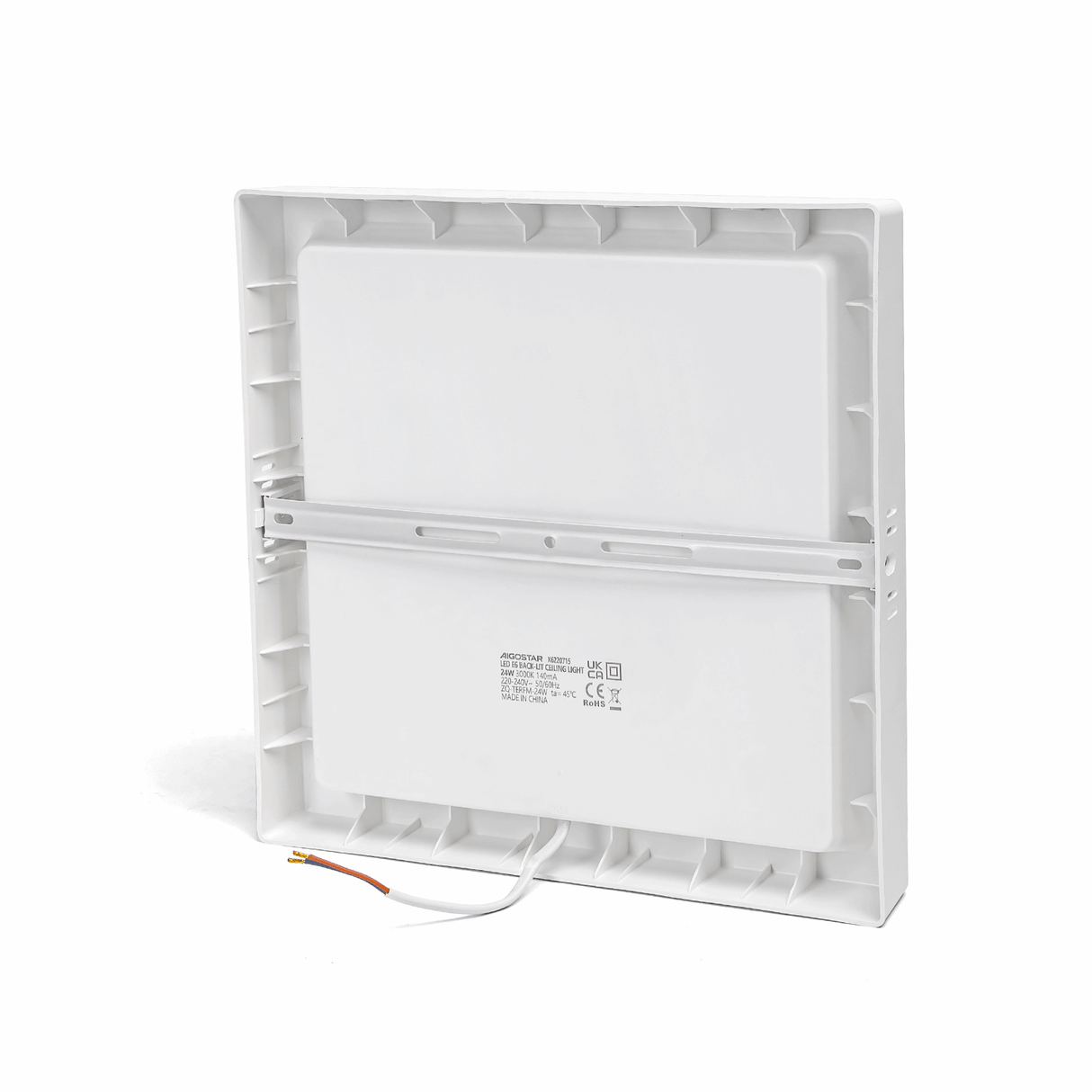 Plafondlamp - downlight - opbouwspot vierkant 29cm | LED 24W~2500Lm=152W traditionele verlichting | warmwit 3000K 230V - LEDPLANET.NL