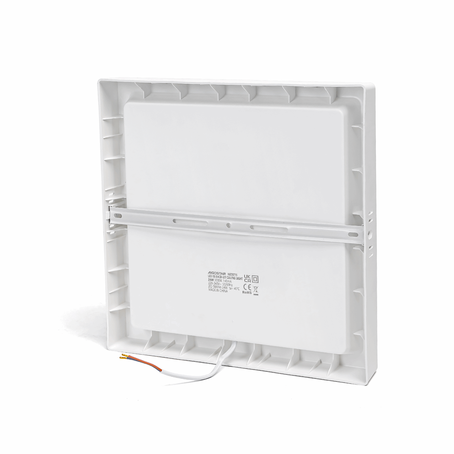 Plafondlamp - downlight - opbouwspot vierkant 29cm | LED 24W~2500Lm=152W traditionele verlichting | warmwit 3000K 230V - LEDPLANET.NL