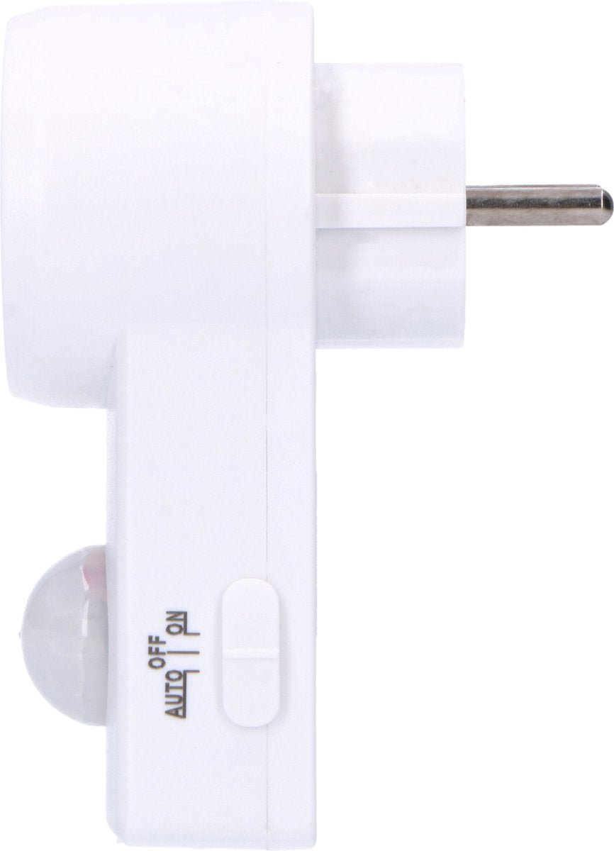 LED-Licht-Bewegungsmelder mit Steckdose – 10 Meter Reichweite – inkl. Tageslichtsensor