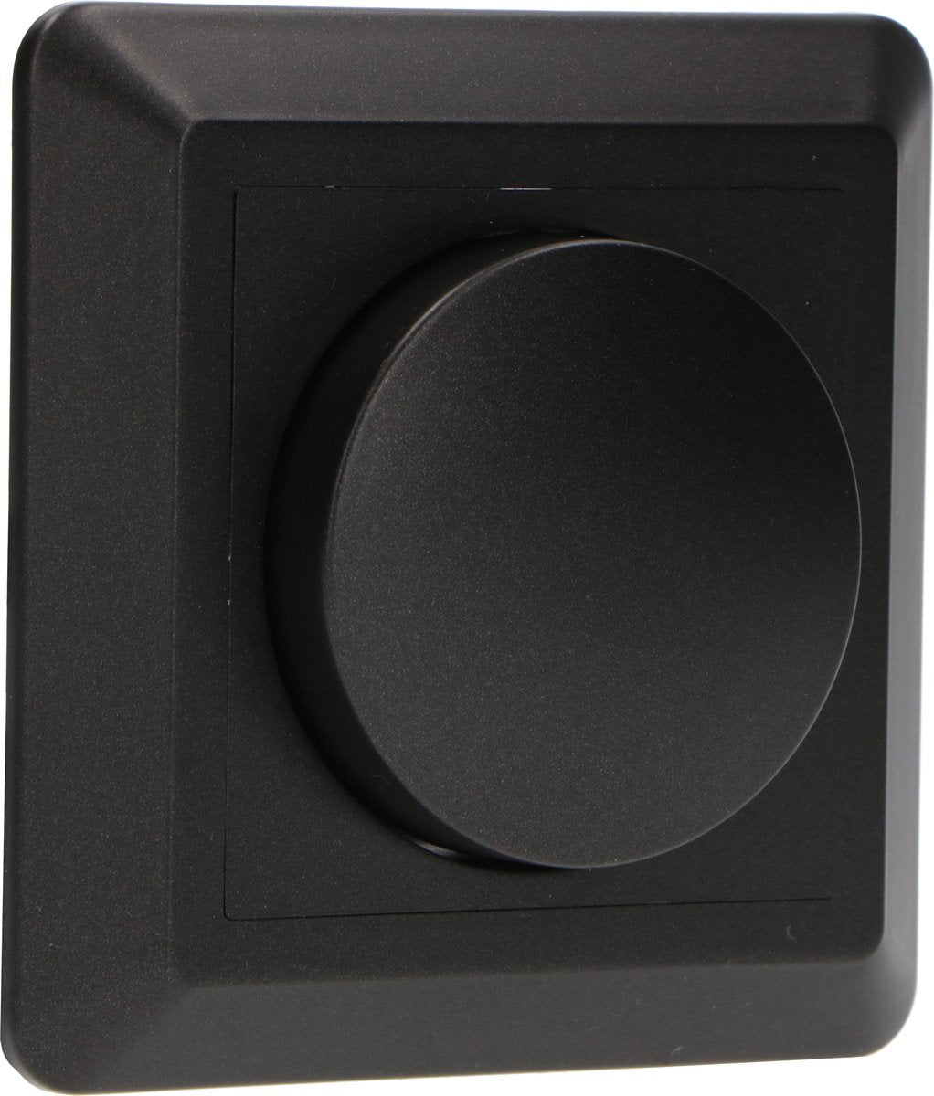 Professional Complete Dimmer for all dimmable (LED) lamps - Phase cut-off - Black