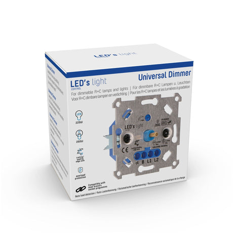 LED's Light Premium Dimmer for LED and halogen - 3 to 250W - Leading edge and trailing edge