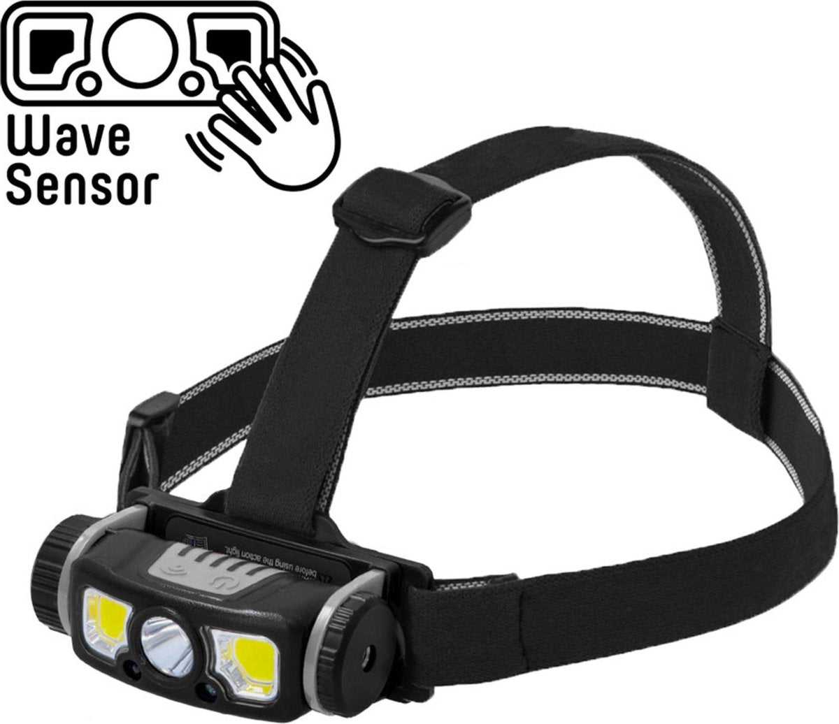Professional LED Headlamp with rechargeable battery and zoom function - Rechargeable - IP44 - Dimmable - 250 lm