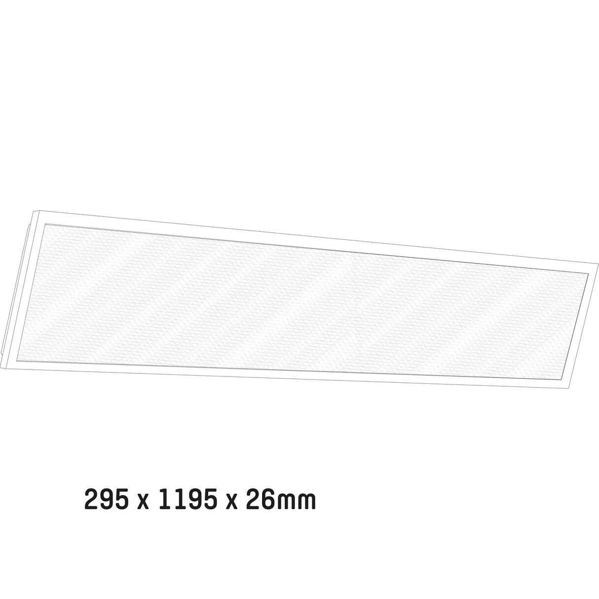 LED-Panel 30 x 120 cm – Rechteckig – Kaltweiß (4000 K) – 4000 Lumen – 40 W