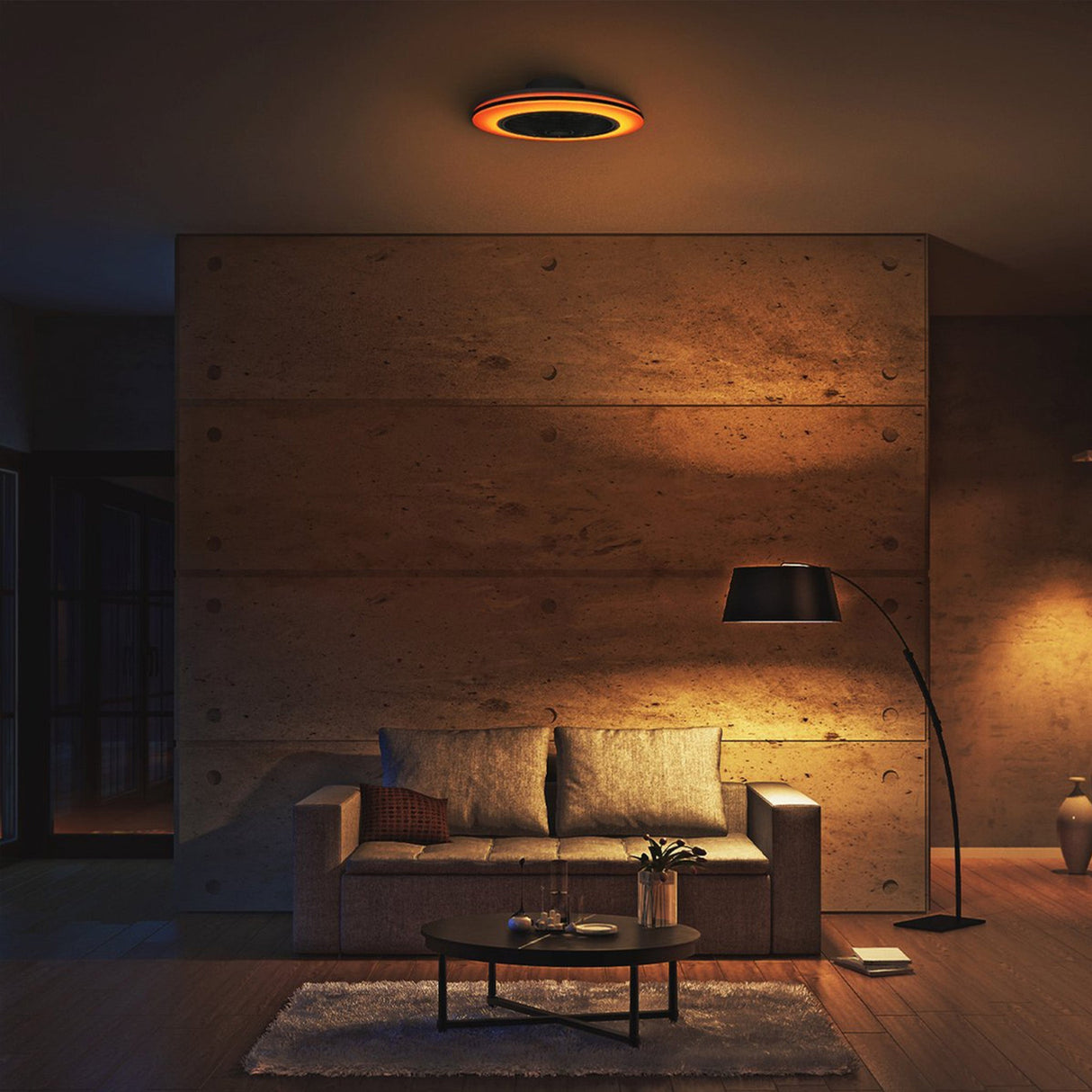 Proventa 3D Air Deckenventilator mit Licht 50 cm - Verteilt die Luft im ganzen Raum - Mit Fernbedienung