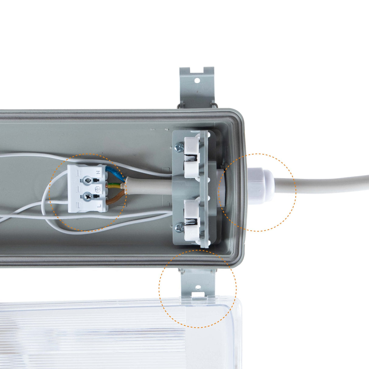 Proventa dubbele LED TL verlichting 60 cm – Incl. 2 LED TL buizen – IP65 waterdicht – 2160 lumen