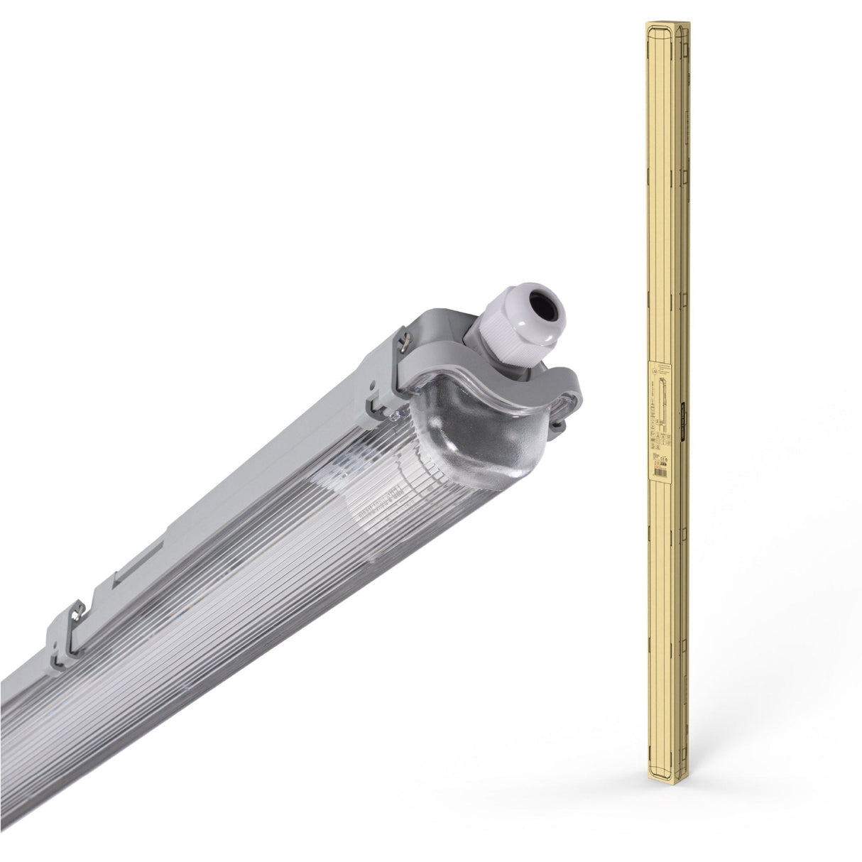 Proventa LED TL 8 Leuchten mit Lampen 150 cm - Kaltweißes Licht 6500 K - Wasserfest - Vorteilspackung - 8 Stück