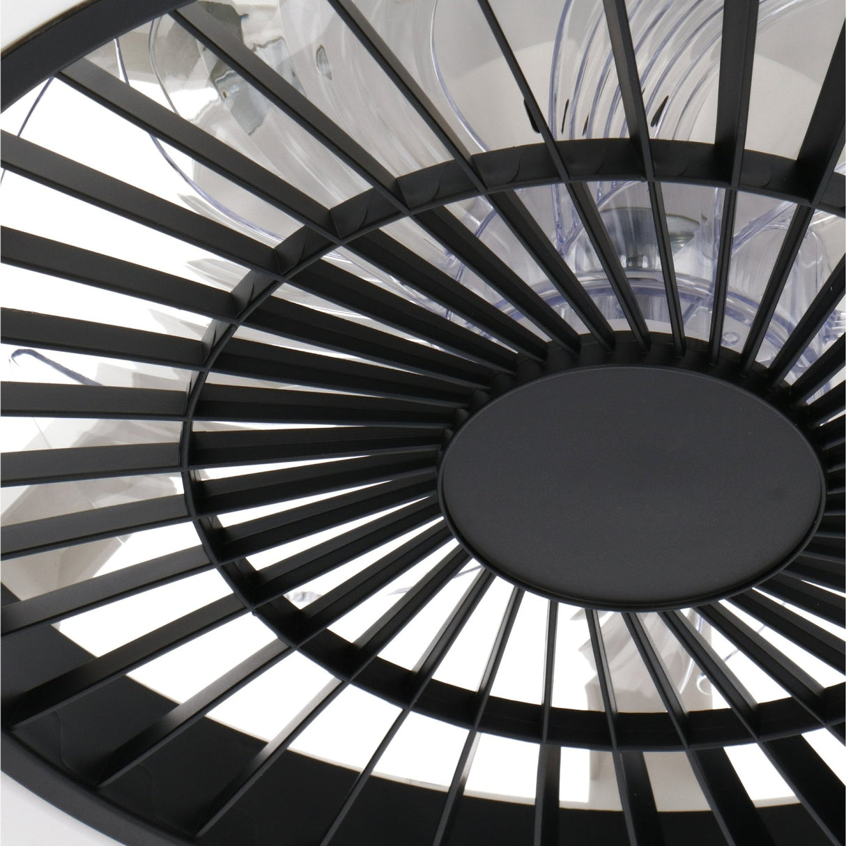 Proventa Premium Deckenventilator mit Lampe 60 cm - Sommer- und Wintermodus mit Fernbedienung - Schwarz