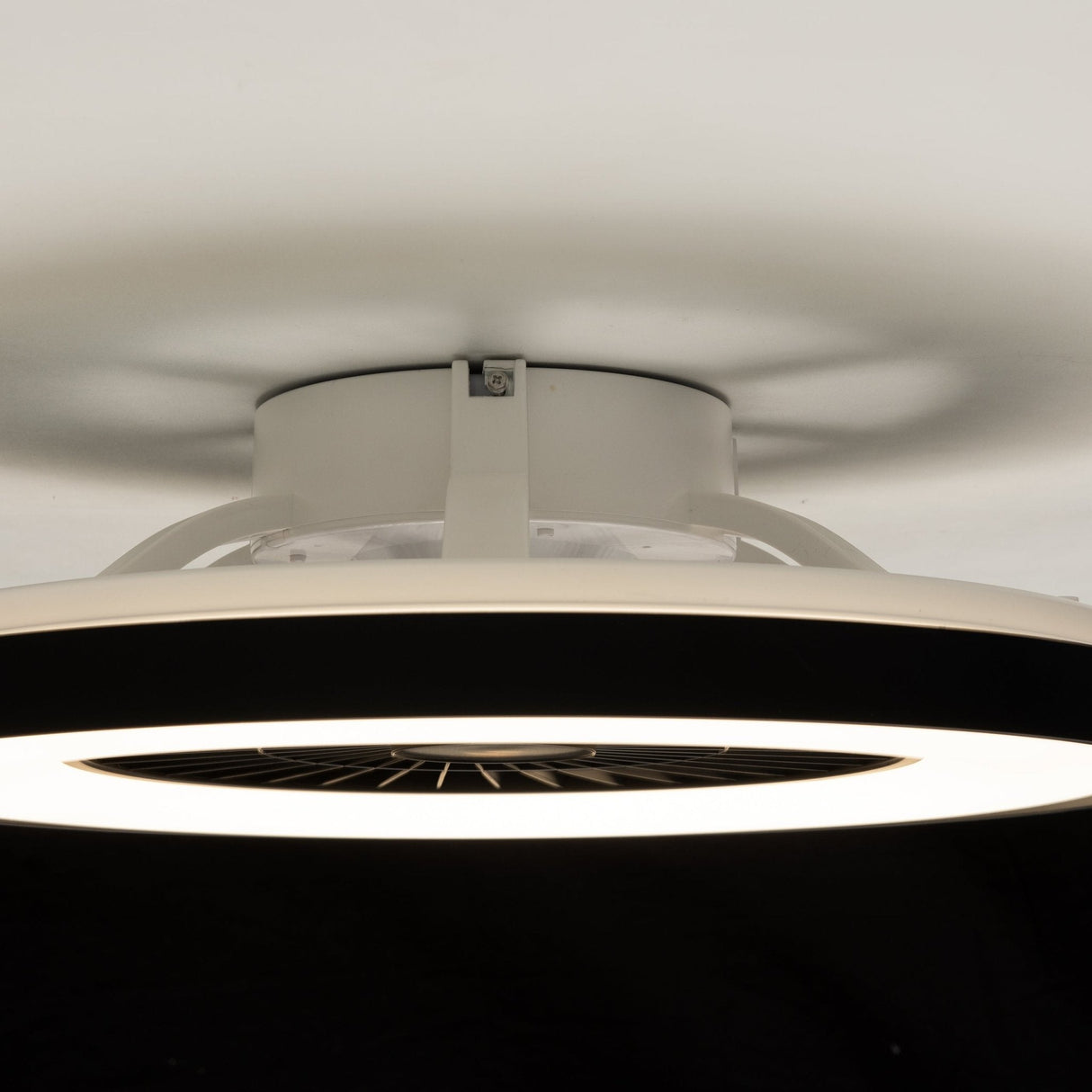 Proventa Premium Deckenventilator mit Lampe 60 cm - Sommer- und Wintermodus mit Fernbedienung - Schwarz