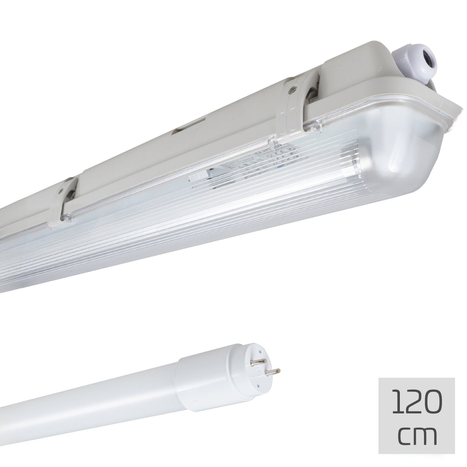Proventa TL verlichting LED 120 cm - LED TL armatuur incl. LED buis - Waterdicht - 1800 lm