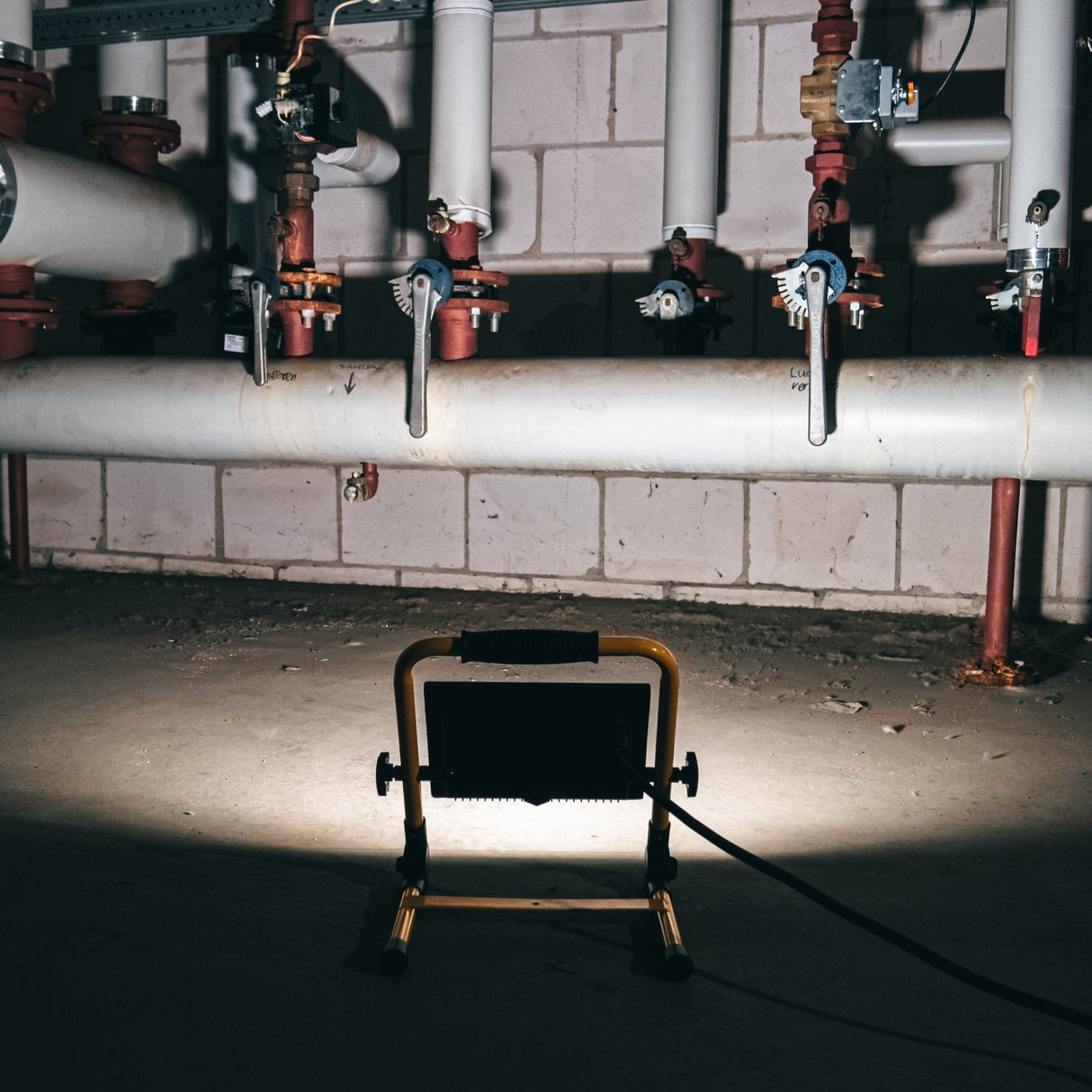 LED-Arbeitsleuchte, 4250 Lumen, 50 W, Kaltweiß (4000 K), IP65 wasserdicht, 3 m Kabel, Ein-/Ausschalter