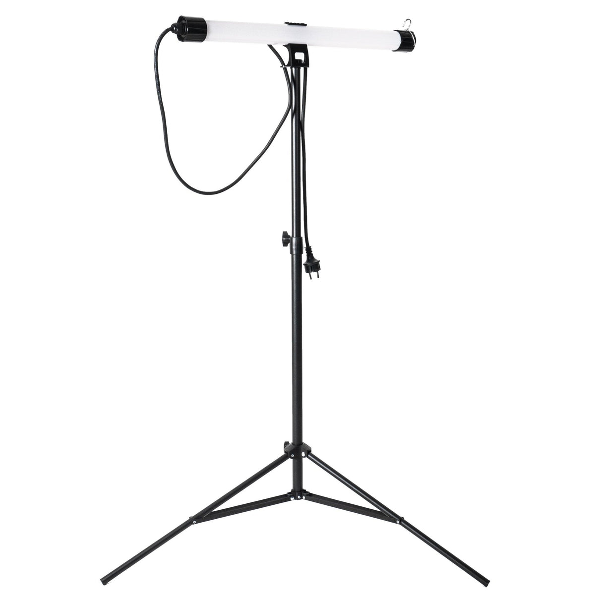 LED-Arbeitsleuchte auf Stativ, 1500 Lumen, 20 W, Kaltweiß (4000 K), bis zu 120 cm verstellbar, Schutzart IP65