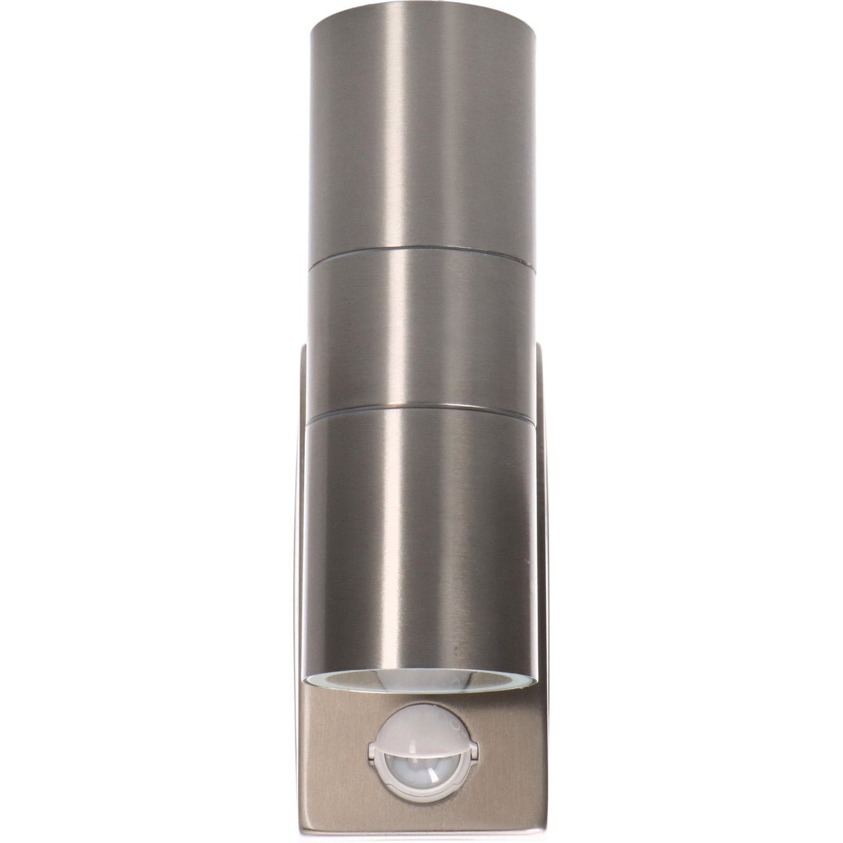 LED's Light RVS LED-Außenleuchte mit Bewegungsmelder - 2 Lichter auf & ab - IP44 - Silber