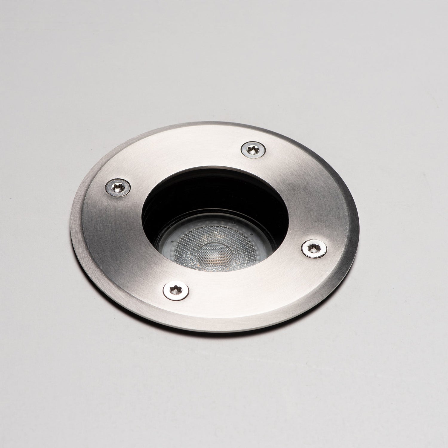 LED's Light RVS LED Ground spot recessed round - For driveway and garden - IP67 waterproof - Silver
