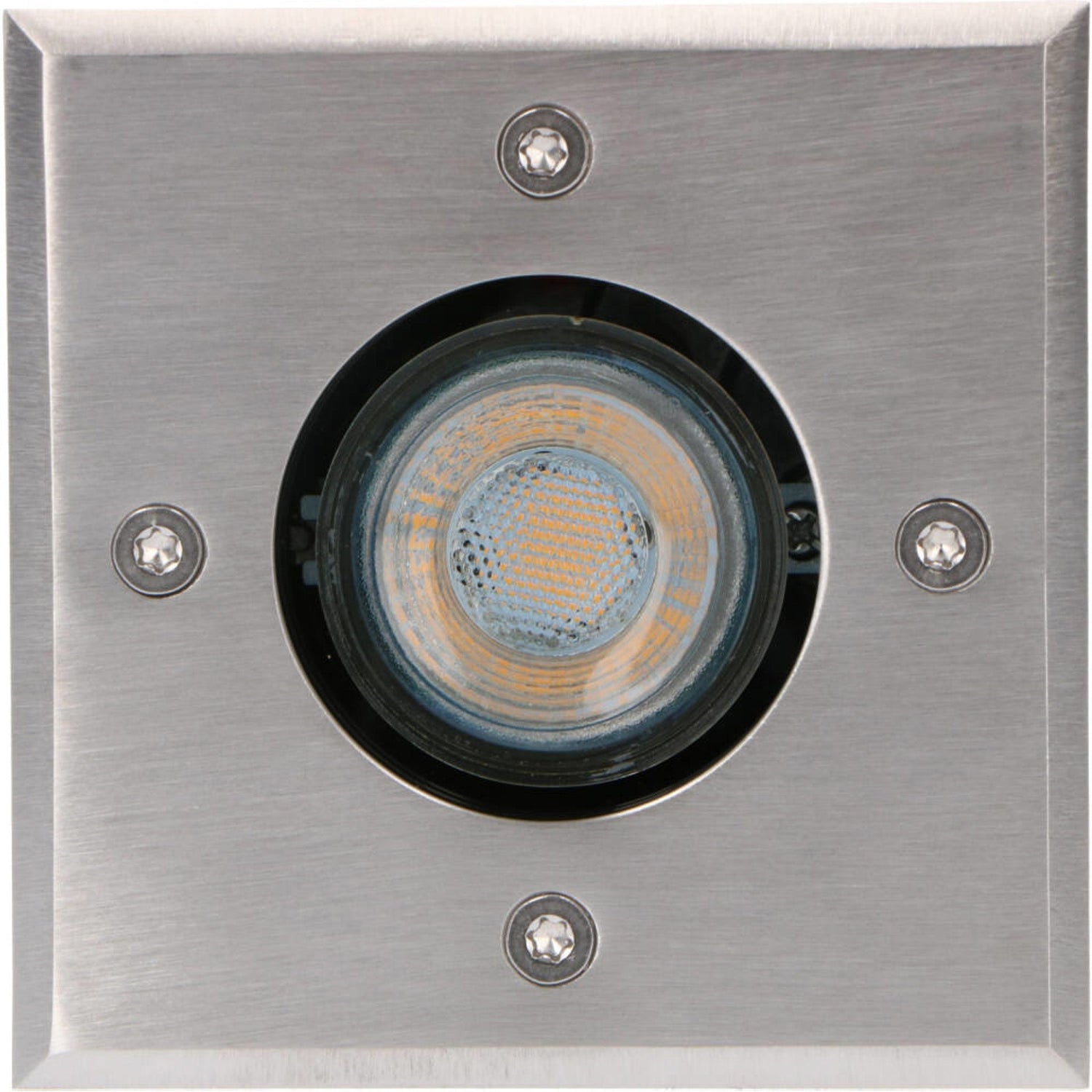 LED's Light RVS LED Ground spot recessed square - For driveway and garden - IP67 waterproof - Silver