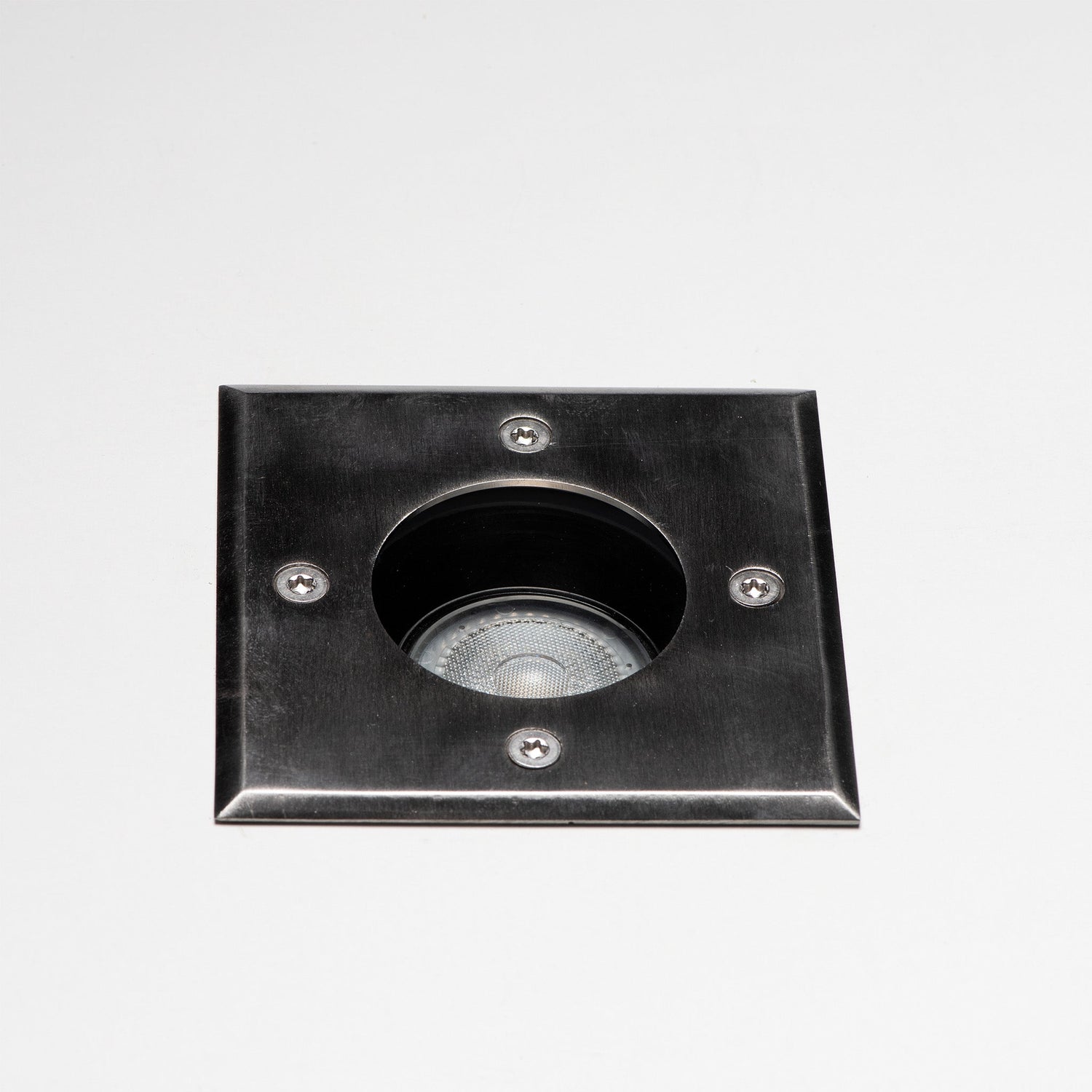 LED's Light RVS LED Ground spot recessed square - For driveway and garden - IP67 waterproof - Silver