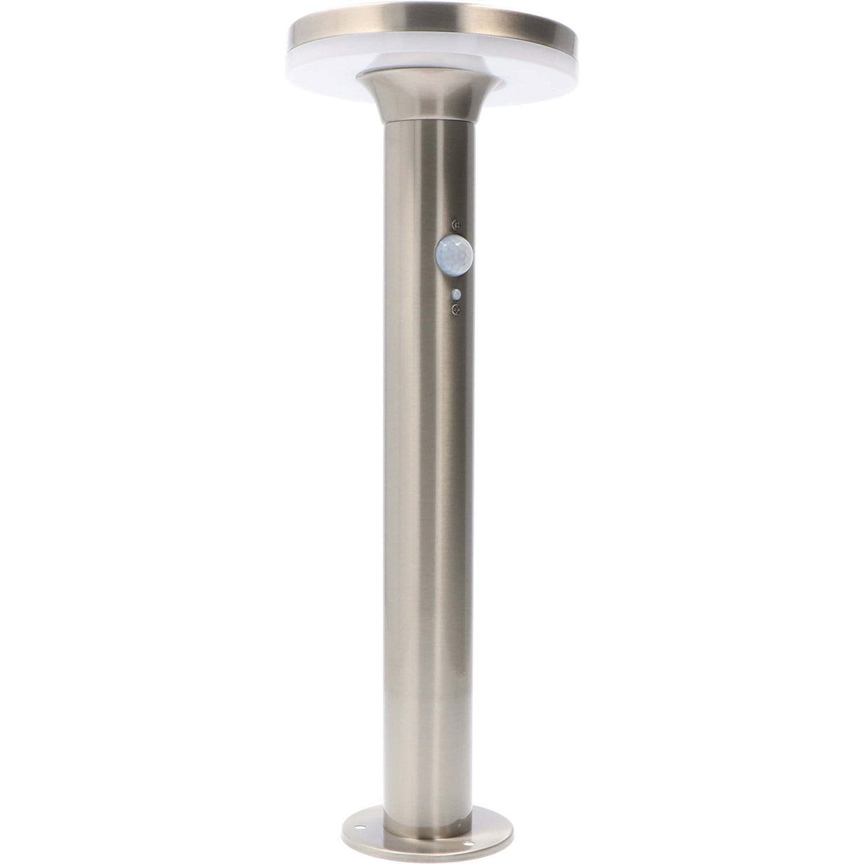 LED-Gartenlaterne aus Edelstahl mit Solarbetrieb und Bewegungsmelder – kabellos – 3 Modi – Silber