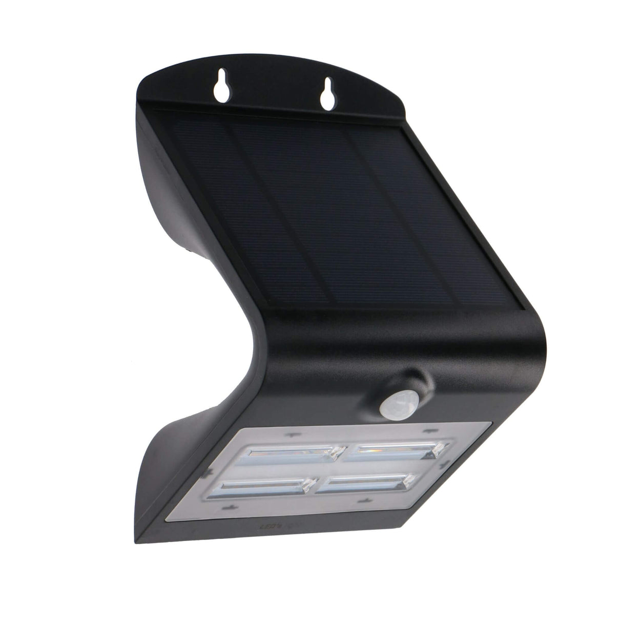 LED's Light Solar LED Außenlampe mit Bewegungsmelder 400 - 3 Leuchtmodi - Automatisches An/Aus - Schwarz