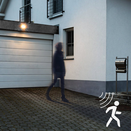 SolarEssence LED-Außenleuchte mit Bewegungsmelder – Wandmontage – 1000 Lumen – IP54 wasserdicht