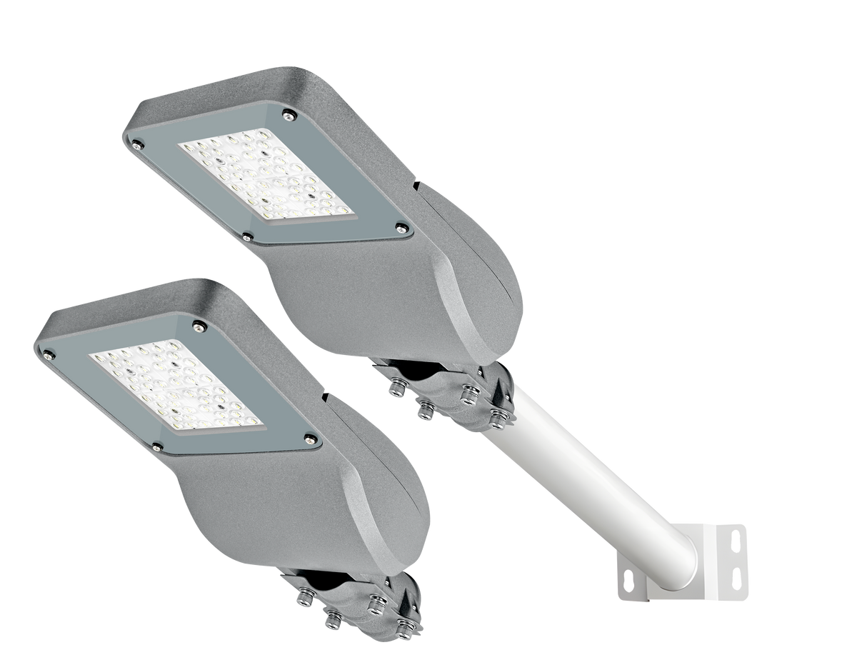 LED straatverlichting-lantaarnpaal-LED dubbel 200W 24000lm 4000K IP65