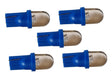 T10 autolamp 5 stuks | dashbordverlichting | blauw | LED 12V DC - LEDPLANET.NL